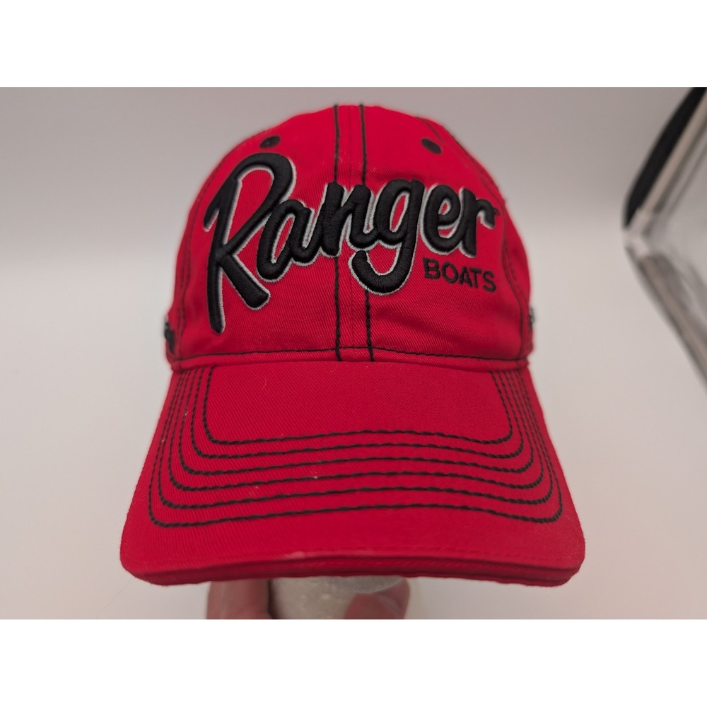 Ranger Boats Hat Red Black Best Built Best Backed Adjustable Baseball Cap